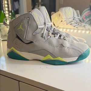 Jordan True Flight GG- Wolf Grey / Volt Ice / Turbo Green / White
